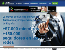 Tablet Screenshot of clubdelemprendimiento.com